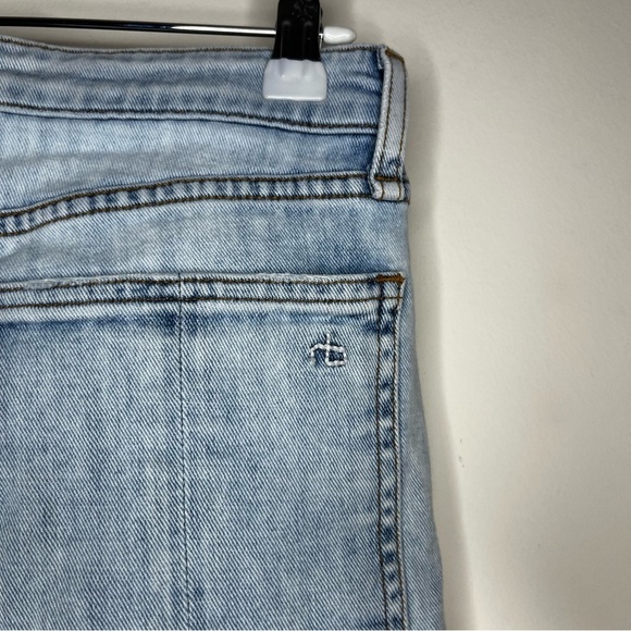 Rag & Bone Nina High Rise Ankle Cigarette Light Wash Comfy Stretchy Jeans - Picture 11 of 12